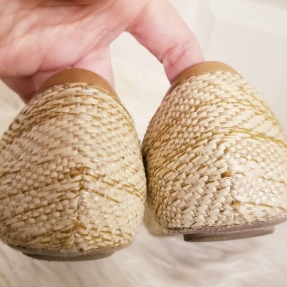 Splendid Rattan Woven D'orsay Peep Toe Fla… - Picture 6 of 8